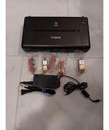 Canon Pixma IP110 Mobile Printer W/ Power Cord and Ink Bundle Not Tested Parts - £31.13 GBP