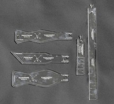 Set of 3 Acrylic BOW TIE PATTERNS (new patterns!) 1/4&quot; Thick - Superb Quality - £47.94 GBP