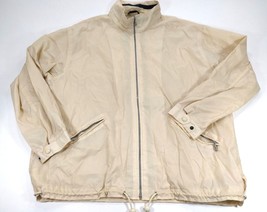 Woolrich Men&#39;s Nylon Windbreaker Jacket Men&#39;s XL Khaki Beige - £11.05 GBP