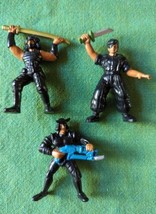 Vintage Mattel GUTS Military Action Figures Aikido Force Ninja 1986 Lot of 3 - £9.92 GBP