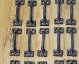 20 CAST IRON HANDLES RUSTIC DRAWER PULLS SMALL 3 5/8&quot; LONG HOME KITCHEN ... - $44.99