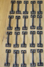 20 CAST IRON HANDLES RUSTIC DRAWER PULLS SMALL 3 5/8&quot; LONG HOME KITCHEN ... - £35.19 GBP