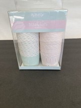 Easter Paper Baking Cups Pink &amp; Green 50 pc Treat Cups Spring My Minds Eye 5 oz - £9.45 GBP