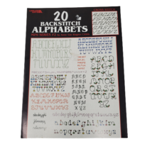 20 Backstitch Alphabets Mini Series #2 Cross Stitch Leaflet Leisure Arts... - $7.91