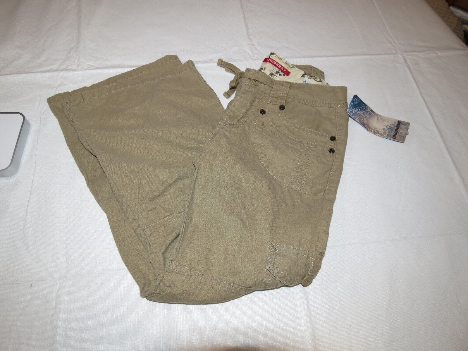 Primary image for Girls Unionbay 7 R regular lightweight pants YOUTH 36.00 bone regular khaki NEW