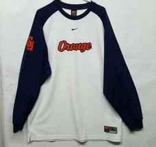VTG 00s Syracuse Orangeman Nike Team Basketball Warm Up Sweatshirt Mens ... - £72.91 GBP
