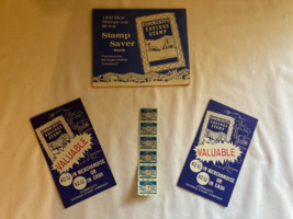 Vintage Blue Community Savings Stamp book, certificates, and stamps - £7.96 GBP