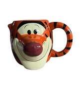 Disney Tigger From Winnie the Pooh 3D Ceramic Tea Coffee Mug 20 Oz Orange - $465.18 MXN