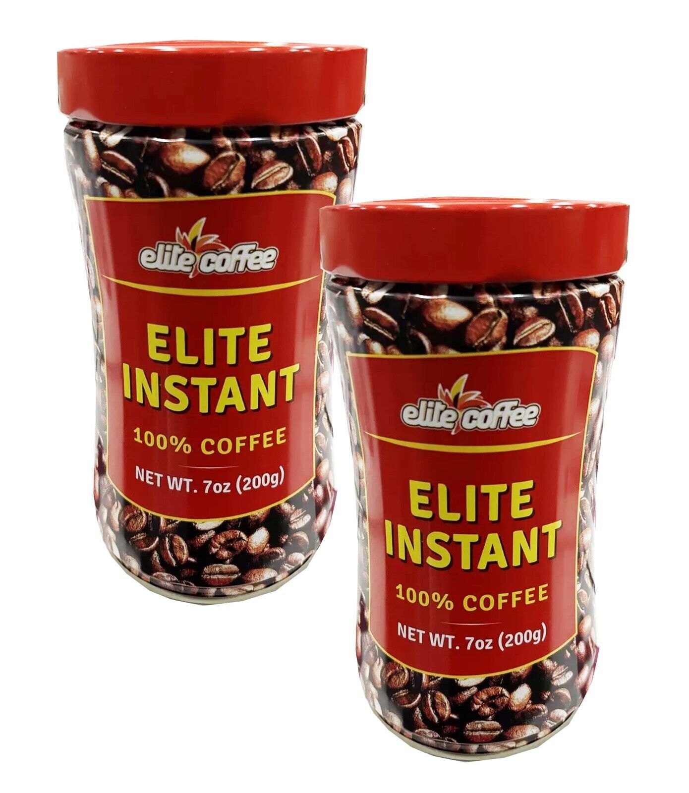 2 Packs Elite Instant 100% Pure Coffee 7 oz. by Strauss KOSHER Gluten Free - $22.90