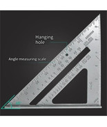 7″ Aluminum Alloy Triangle Ruler Precision Thickened Angle Ruler for Woo... - $6.92