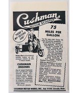 1948 Cushman Motor Scooter Advertisement Vintage Transportation Motorcyc... - €17,05 EUR