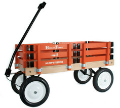 BERLIN FLYER CLASSIC ORANGE Wooden No Tip WAGON -  MADE in the USA - $289.97
