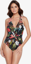 MAGICSUIT One Piece Swimsuit Muse Drew Black Floral Multicolor Size 8 $158 -NWT - £35.58 GBP