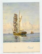 Cunard Line Tourist Dinner Menu R M S Queen Elizabeth 1960 French &amp; English - $13.86