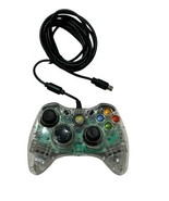 Xbox 360 Clear Remote PL-3702 Controller Afterglow Wired Blue LED Tested - $23.70