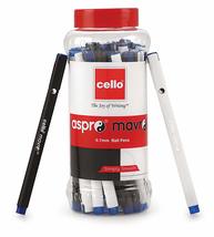 Cello Aspro Mavro Ball Pens | Pack of 25 | BlueBall Pens| Smooth Ball Pens | Lon - £30.12 GBP