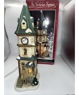 Vintage St. Nicholas Square Clock Tower Illuminated 1999The Village Coll... - $360.94 MXN