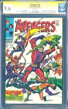 Avengers #55 (1968) CGC 9.6; White pages; 1st Ultron-5; Stan Lee signed (SS) - £1,724.33 GBP
