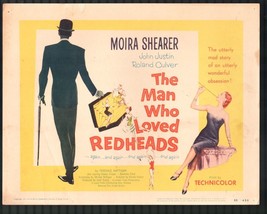 Man Who Loved Redheads 11&quot;x14&quot; Title Lobby Card #1 Moira Shearer John Justin - $43.65