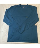 LL Bean Long Sleeve Mens Crew Neck T Shirt Size Small Regular Blue New W... - £23.69 GBP
