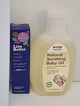 CVS Health Baby Lot Of 2 Baby Soothing Oil Cheek Balm New - £9.73 GBP