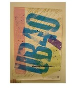UB40 Poster Geffery Morgan U B 4 0 UB 40 OLD - $49.40 CAD