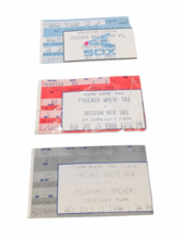 Vtg LOT of (3) MLB Ticket Stubs 1980s 90 Chicago White Sox Sammy Sosa 2 Triples - £53.11 GBP