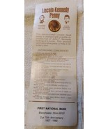 LINCOLN PENNY STAMPED WITH KENNEDY&#39;S  PROFILE ON IT COMMEMORATIVE COIN 1... - $17.55 CAD
