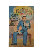 WW2 Postcard Homefront Soldier Boy We&#39;re All Thinking of You Ephemera Vtg - $12.99