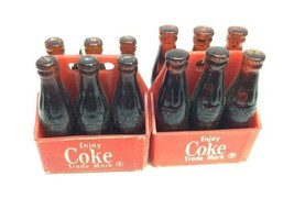 2x Vintage Promo Keyring COCA-COLA Keychain 6 Packs Ancien Porte-Clés Coke - £14.00 GBP