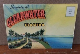 Clearwater Florida 1960 Fold Out Postacard Folder Double Sided Memorial ... - £7.10 GBP