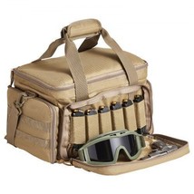 Range Bag for 4 Pistols Tactical Gun Range Bag Single Shoulder Strip Brown - £45.79 GBP