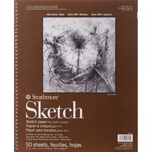 Strathmore (455-4 400 Series Sketch Pad, 11 by 14", Brown, 100 Sheets - $34.99