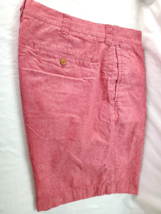 J.Crew Men 36W Gramercy Pink Cotton Flat Front Chino Shorts - £18.90 GBP