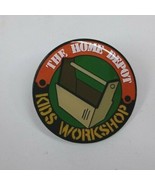 Vintage The Home Depot Kids Workshop Round Lapel Hat Pin - $7.47 CAD