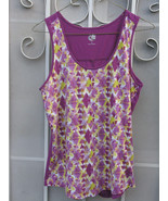 GVS ~ Size M ~ Womens Purple Cotton Modal Blend Knit Shell Tank ~ FREE S... - £7.90 GBP