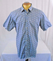    M. Benisti Extra Large Casual Square Button Men&#39;s Short Sleeve Shirt - $9.89
