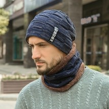 Winter  Hats Scarf Set Warm Knit Hat  Cap Neck Warmer with Thick Fleece Lined Wi - £151.87 GBP