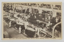 1933 Chevrolet World&#39;s Fair Assembly Line General Motors Display Postcard R12 - $14.95