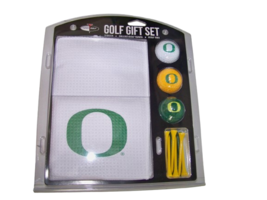 Oregon Ducks NCAA Regulation Size Golf Balls Tees White Microfiber Towel... - $31.68