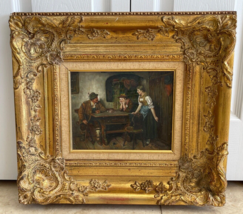 Antique Framed Artwork Oil Painting by F. Bernard - £4,669.03 GBP