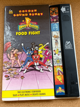 Power Rangers Sound Story Book Food Fight Book Tested Works Vintage 1994 Golden - £10.43 GBP