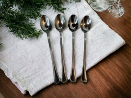 Reed &amp; Barton Arlington Newton 4 Iced Tea Spoons Stainless Steel 18/10 Flatware - £18.64 GBP