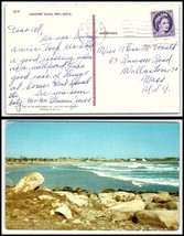 1950s CANADA Postcard - Liverpool, NS to Wollaston, MA USA H16  - £2.28 GBP