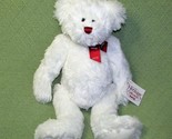 16&quot; GANZ DERRY TEDDY BEAR STUFFED ANIMAL WHITE PLUSH HERITAGE VALENTINE ... - $22.50
