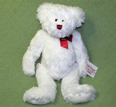 16&quot; GANZ DERRY TEDDY BEAR STUFFED ANIMAL WHITE PLUSH HERITAGE VALENTINE ... - £17.60 GBP