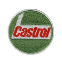 CASTROL OIL IRON ON PATCH 2.8&quot; Round Embroidered Racing Jacket Auto Spor... - $3.95