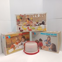  1979 Vintage Tupperware Toys Mini Serve It, Mix It, Party Set In Box Plus More - £110.32 GBP
