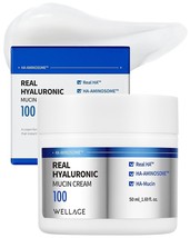 wellage Real Hyaluronic Mucin Cream Korean Daily Face Gel Moisturizer 1.... - $13.85