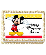 MICKEY MOUSE Edible cake topper Image party decoration - $6.95 - $13.95